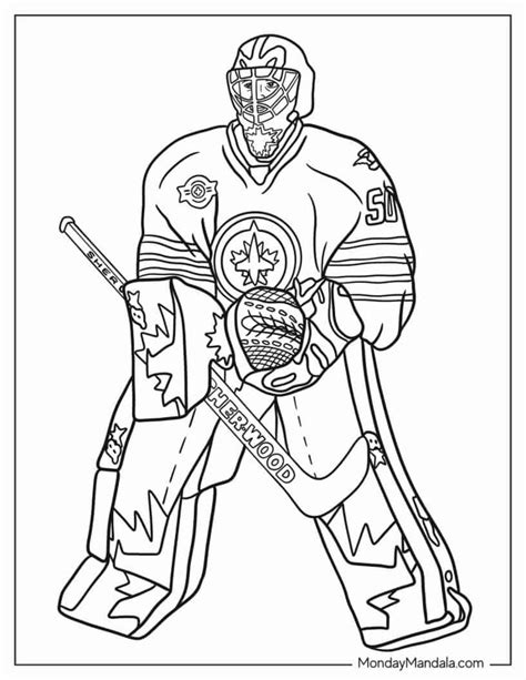 22 Hockey & NHL Coloring Pages (Free PDF Printables) | Coloring pages ...