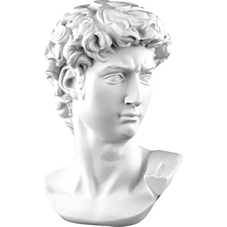 Amazon.com: Garwor 6” Classic Greek David Head Resin Sculptures and Statues, Home Décor Office ...