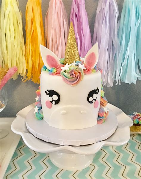 Pastel rainbow unicorn cake! | Cake, Unicorn cake, Rainbow unicorn cake