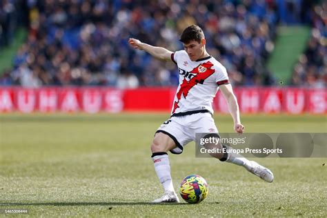 Fran Garcia of Rayo Vallecano in action during the spanish league, La ...