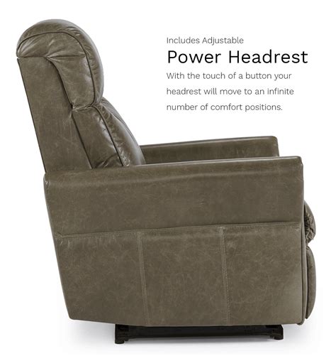 Empatia C007 Top Grain Leather Power Headrest Power Reclining Recliner