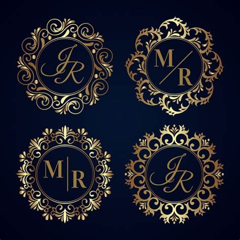 Download Elegant Wedding Monogram Collection Design for free in 2020 | Monogram wedding, Wedding ...