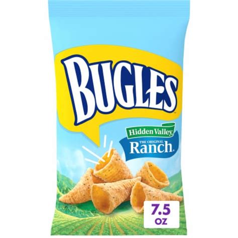 Bugles Crispy Corn Snacks Hidden Valley Ranch Flavor Snack Bag, 7 ct ...