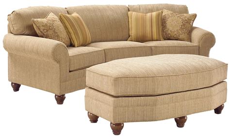 Fairfield 3768 Curved Arch Sofa | Belfort Furniture | Conversation Sofa