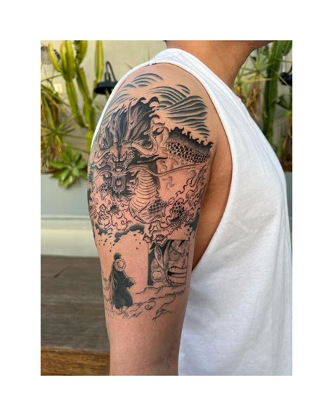 Luffy vs Kaido Tattoo : r/OnePiece