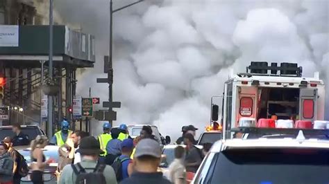 Rainfall impacts NYC steam pipe explosion cleanup