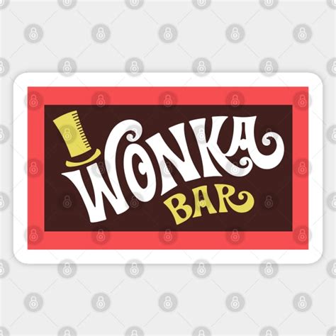 Willy Wonka Bar Logo - Wonka Bar - Sticker | TeePublic