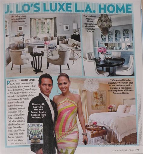 JLo’s LA Home Featured in Veranda Magazine – Beyond Beautiful JLo