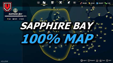 Sapphire Bay map 100%: All collectibles, landmarks, caches & license plates // MANEATER ...