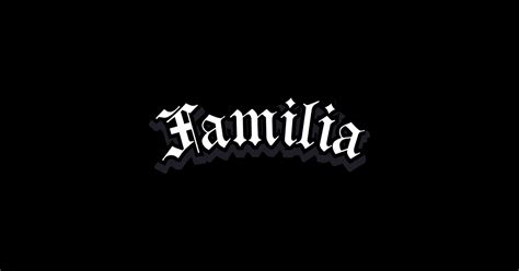 familia - Family - white design - Familia - Sticker | TeePublic