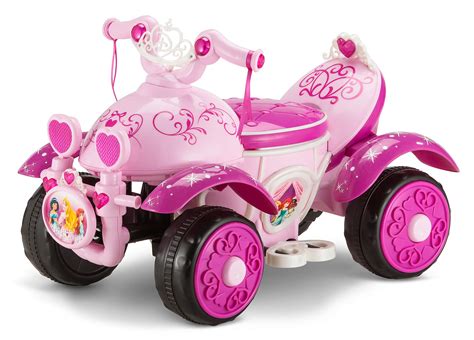 Kid Trax Toddler Disney Princess Electric Quad Ride On Toy, Kids 1.5-3 Years Old, 6 Volt Battery ...