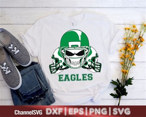 Eagles Football SVG Football Svg Football Helmet Eagles - Etsy