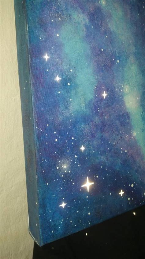 Starry Sky Painting Acrylic Painting With Stars Reflective | Etsy UK ...