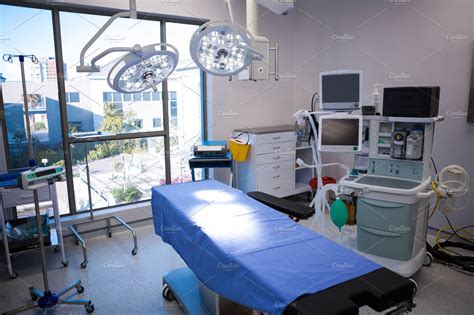 Equipment and medical devices in modern operating room | Stock Photos ~ Creative Market