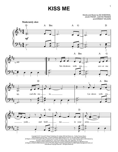 Kiss Me | Sheet Music Direct