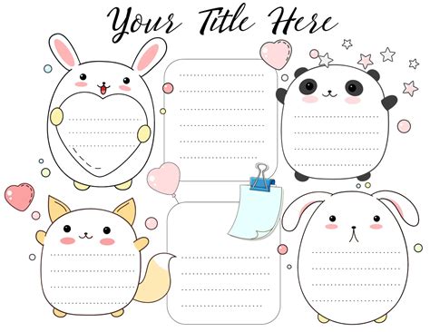 FREE adorable DIY cute planners and planner stickers