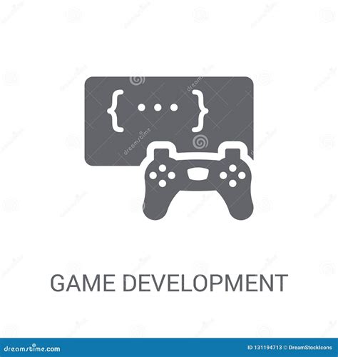 Game Development Icon. Trendy Game Development Logo Concept on W Stock Vector - Illustration of ...