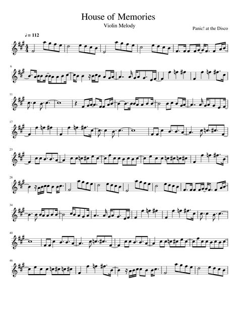 House of Memories Violin Sheet music for Violin (Solo) | Musescore.com