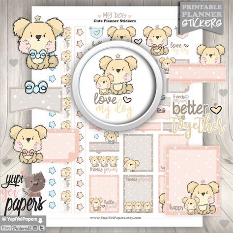 Dog stickers Pet stickers Animal stickers Planner Stickers JOP1037 ...