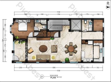 Flat Floor Plan Free Download PSD Layered Decors & 3D Models | PSD Free Download - Pikbest