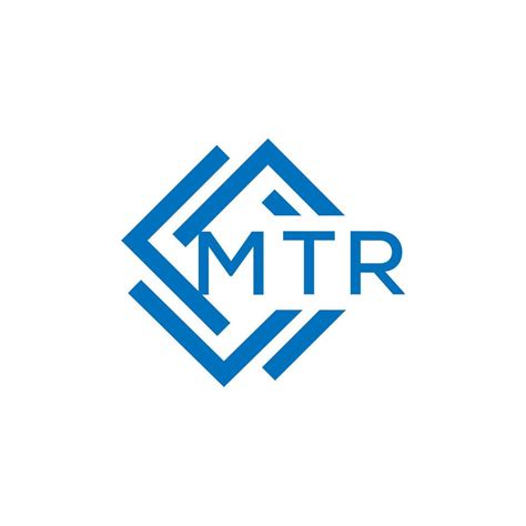 MTR letter logo design on white background. MTR creative circle letter logo concept. MTR letter ...