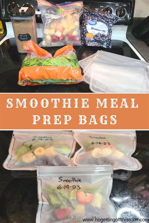 Meal Prep Smoothie Packs- Make-Ahead Freezer Meals! - No Getting Off This Train