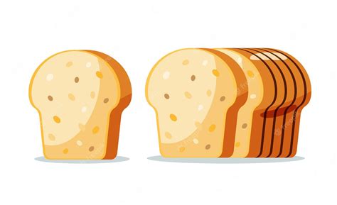 Premium Vector | Bread loaf isolate vector illustration