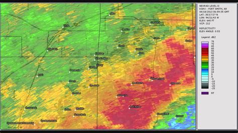 Doppler Radar - Spavinaw - Grove Oklahoma Tornado - April 18, 2013 - YouTube