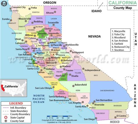 California County Map | California County Lines | County map, California map, California