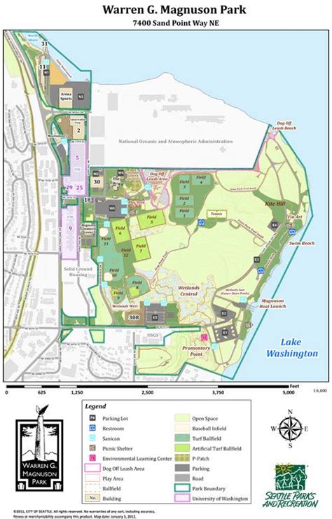 Warren Magnuson Park Map