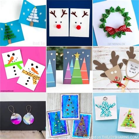 25 Simple Christmas Cards Kids Can Make - The Joy of Sharing