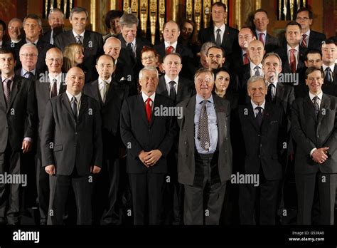 The 47 members of the Council of Europe pose for a family photograph at ...