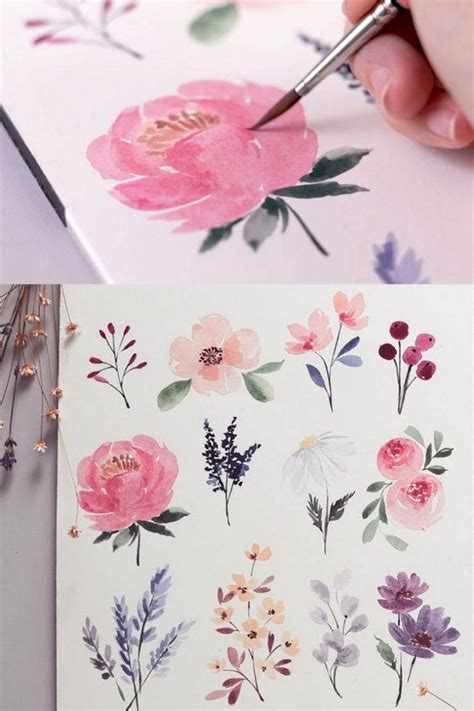 20+ Best Watercolor Flowers Tutorials & Videos | Watercolor flowers ...