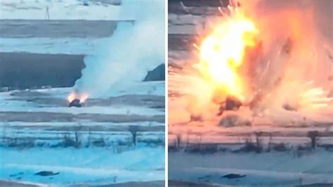 Video: Ukrainian Drone Destroys Russian TOS-1A Rocket Launcher and Causes Massive Explosion ...