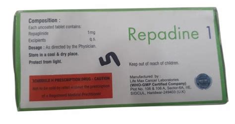 1mg Repaglinide Tablet at Rs 152/box | रेपगलिनिदे टेबलेट in Dhule | ID: 26326101773