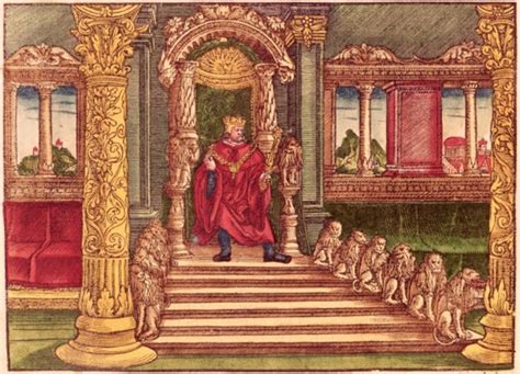 King Solomon on his throne, 1st Edition posters & prints by German School