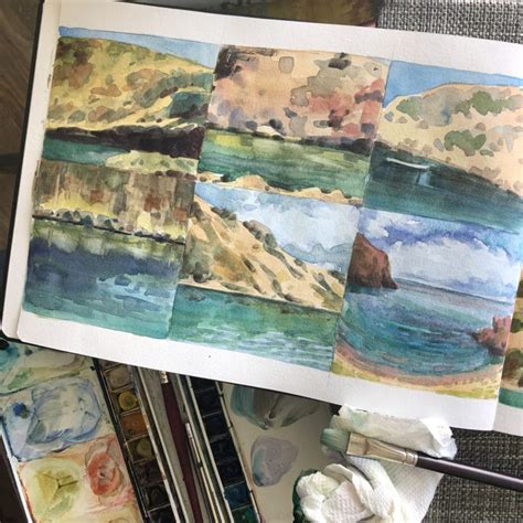 Watercolor Landscape Studies in a Sketchbook | Arts | Before It's News