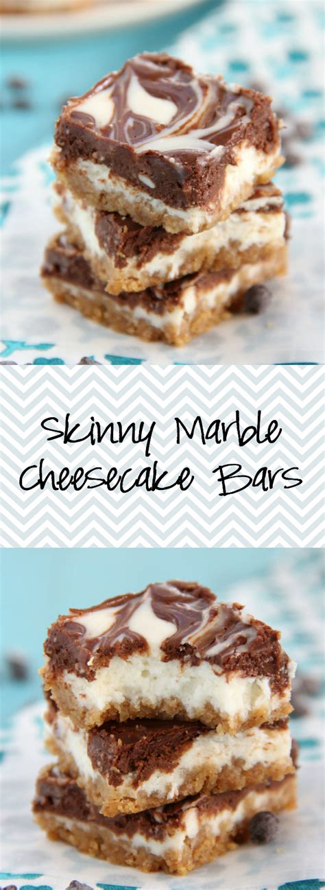 Skinny Marble Cheesecake Bars - Eat. Drink. Love.