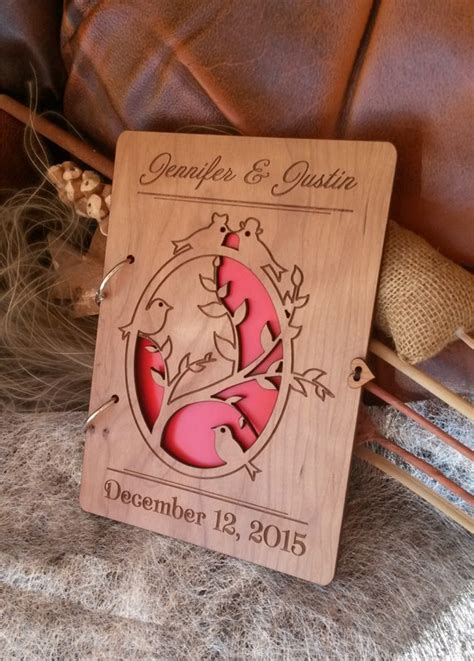 Wood guest book rustic wedding guest book wooden guestbook | Etsy