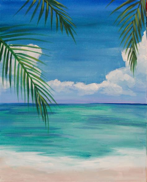 Image result for easy beach paintings for beginners | Beach art painting, Watercolor paintings ...
