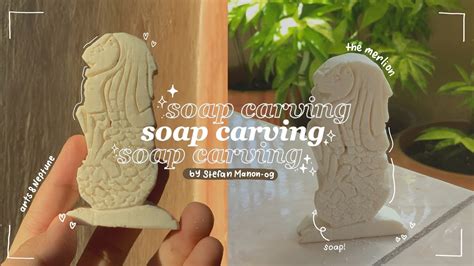 soap carving 🧼 the merlion | timelapse - YouTube