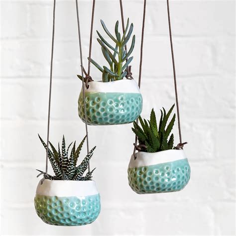 Mini Ceramic Hanging Planter By Home & Glory