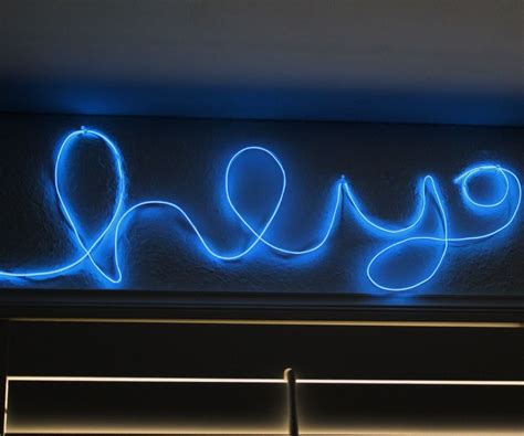 El Wire "Neon" Sign : 7 Steps (with Pictures) - Instructables