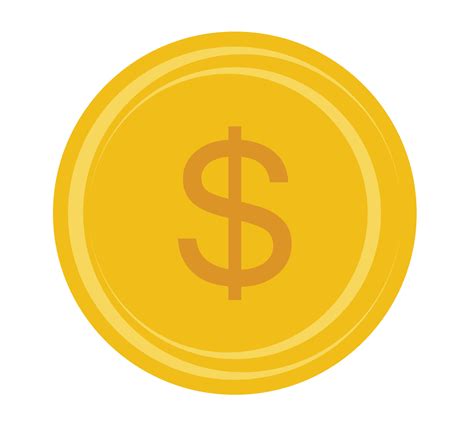 Gold coin icon. Money design. Gold dollar flat symbol. Vector ...