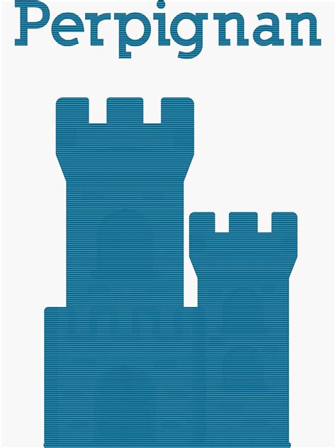 "Perpignan Castle " Sticker for Sale by Med-ElaStore | Redbubble