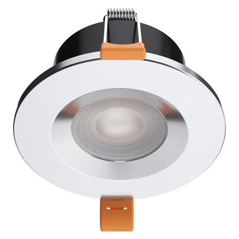 STRATA ONE - CCT LED Fire Rated Downlight IP65 6W Dimmable Slim Polish ...