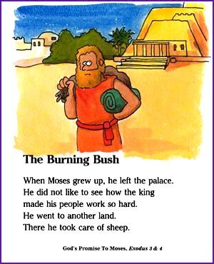 The Burning Bush (Moses Story) - Kids Korner - BibleWise