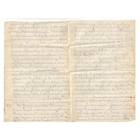 WW1 Era Letter Written in a Rainy Trench by a U.S. Serviceman in France ...