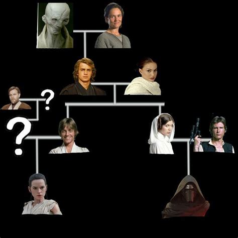 The Skywalker Family Tree UPDATED after THE FORCE AWAKENS | Star wars ...