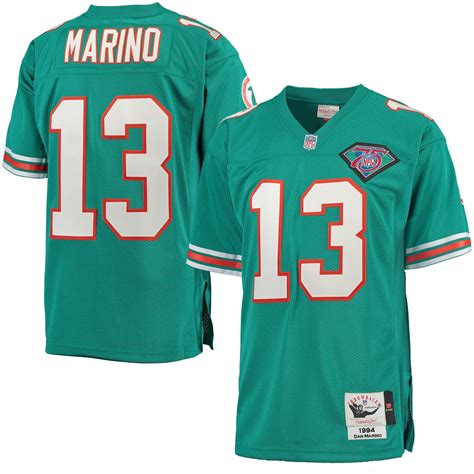 Mitchell & Ness Dan Marino Miami Dolphins Aqua Authentic Throwback Jersey